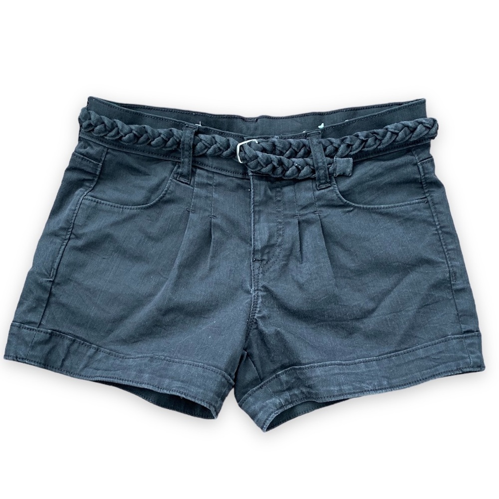 Gap 1969 Black pleated denim shorts. Size 25/0